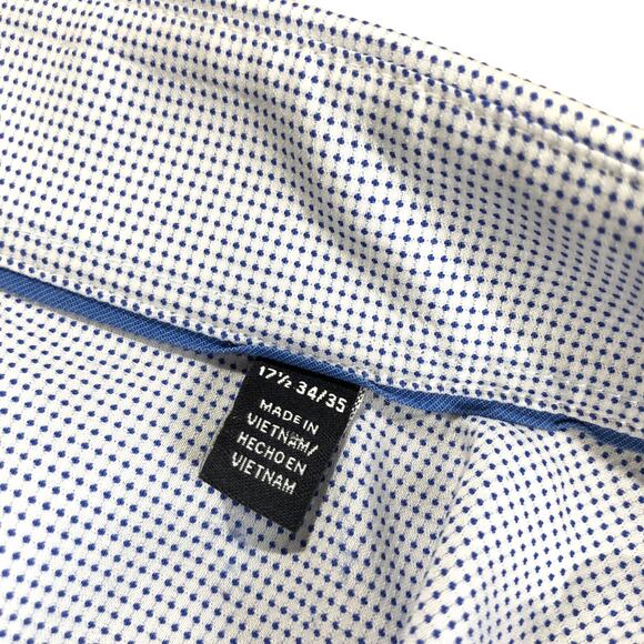 Psycho Bunny by Robert Godley Casual Dress Shirt 17.5 34/35 Modern Fit Stretch - Picture 7 of 7